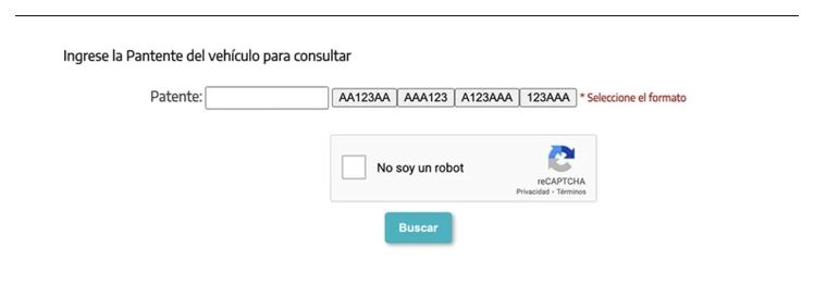 Paso 2 para consultar o cambiar el turno de la VTV en Munro